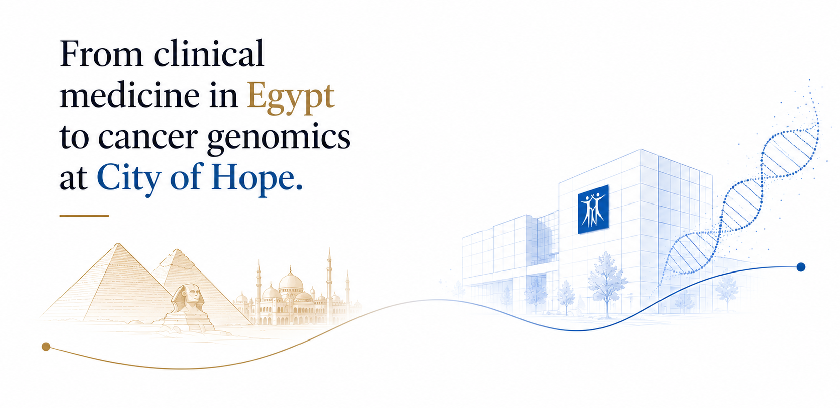 Journey from clinical medicine in Egypt to cancer genomics at City of Hope